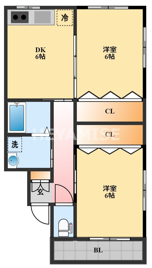 ラガール原口の間取り