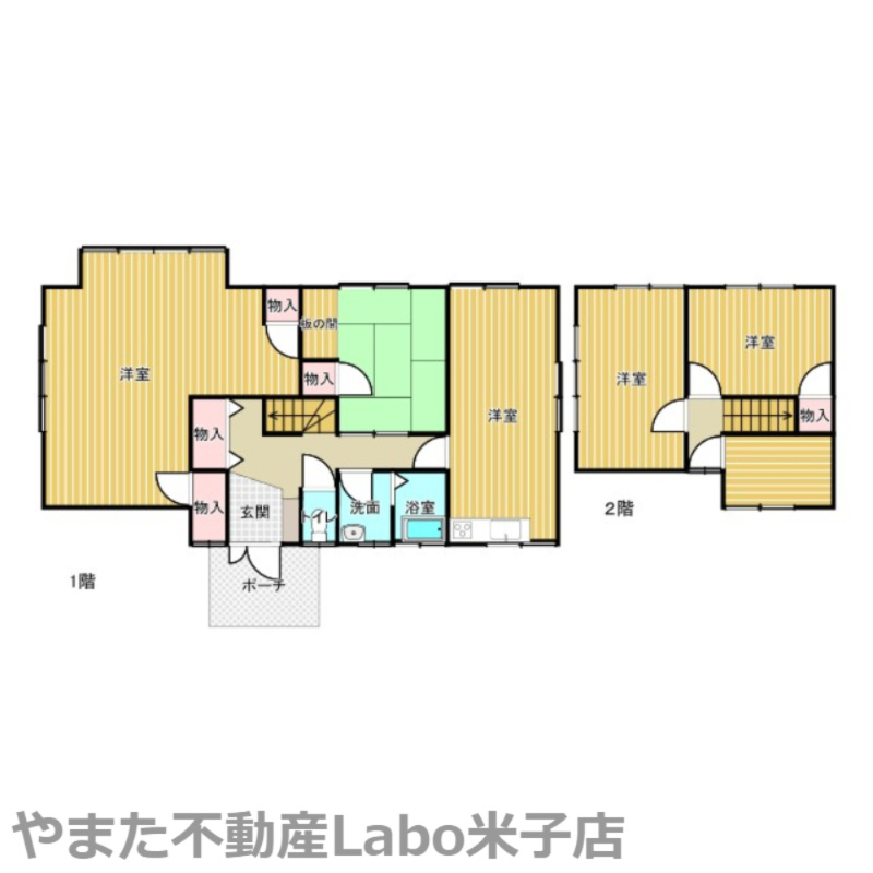 南部町福成中古戸建の間取り