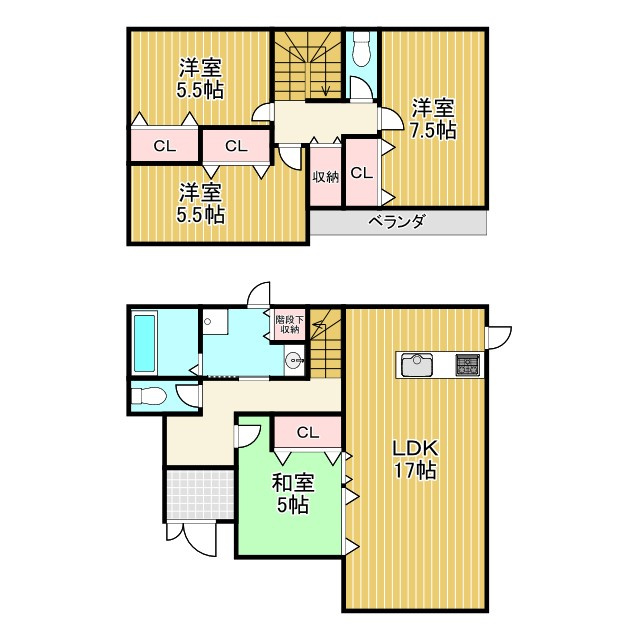 中古戸建の間取り