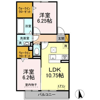 【間取り】 | D-roomちはら台G