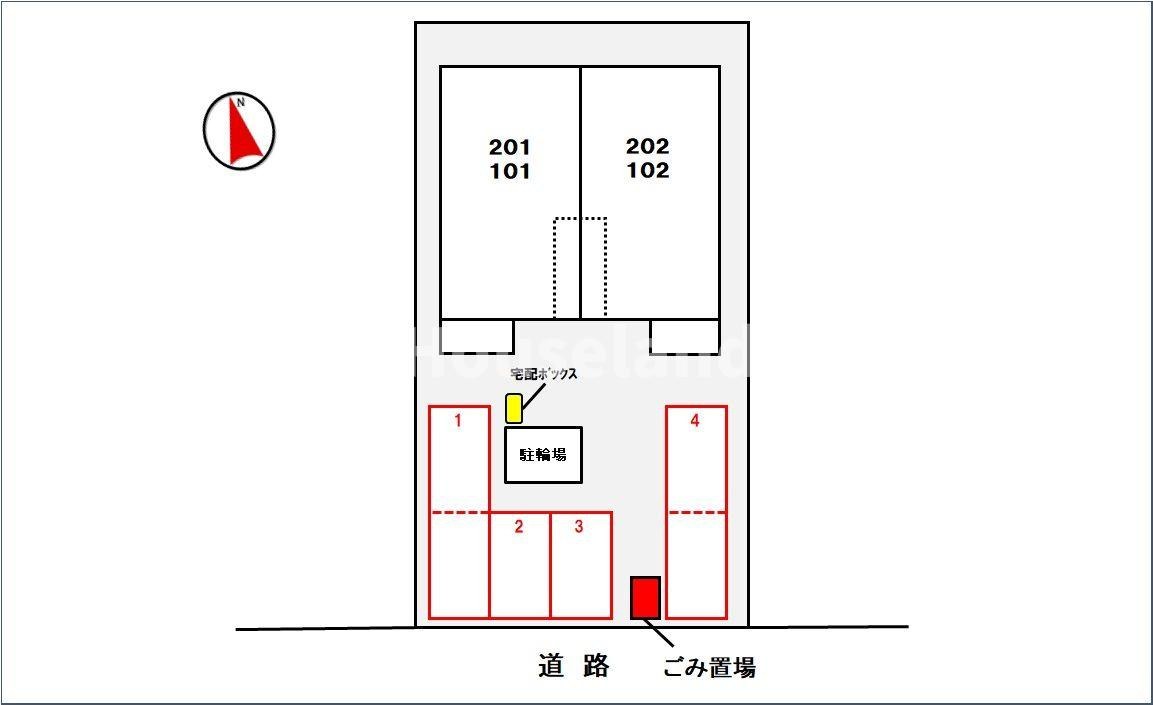 グローリーメゾンの駐車場