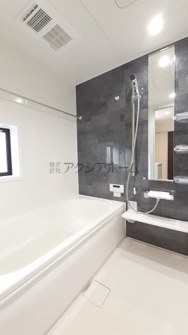 入間市扇台4丁目・全2棟　新築一戸建　2号棟　～収納豊富～の浴室|雨の日のお洗濯にも嬉しい浴室乾燥機付きシステムバス