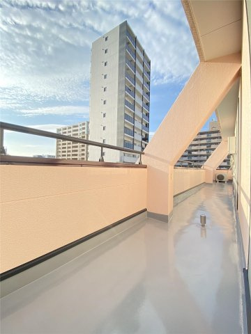 熊本市中央区本荘３丁目の賃貸マンションのバルコニー