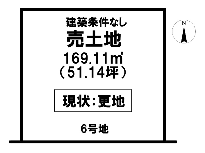 紀の川市花野　売土地の土地図