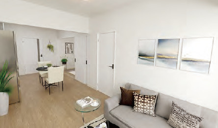 クレッセント蒲田Ⅲの居間・リビング|こちらのリビングで趣味の時間をお楽しみください