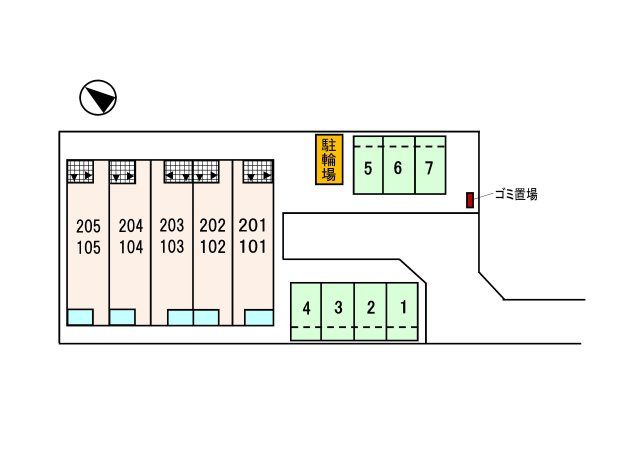 アバンツァート西町の区画図