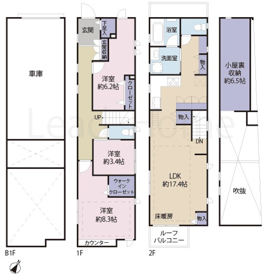 【間取り】 | 目黒区東が丘2丁目