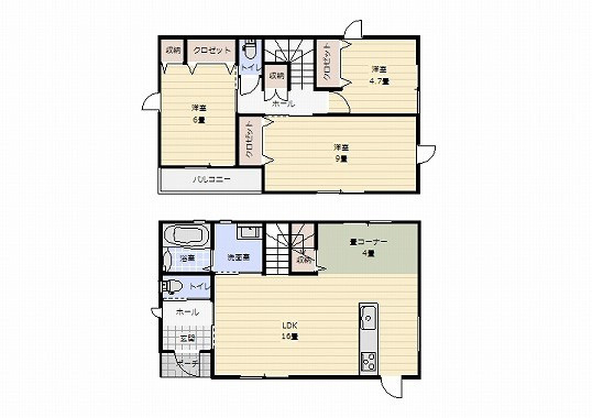 中央区出水８丁目／２号棟の間取り