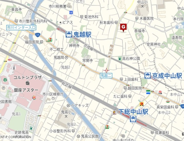 Ｌａ　Ａｐａｒｔａ　Ｆａｍｉｌｉａ　高石神の地図|★案内図★