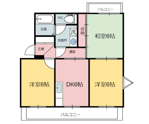 富士市中丸の一棟マンションの間取り