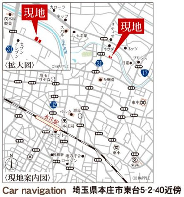 【地図】 | リーブルガーデン．S　本庄東台　 | 現地案内図