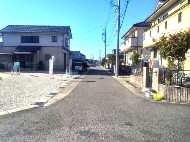 緑区桶狭間　売地　2号地の前面道路含む現地写真|前面道路