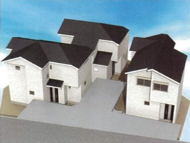 横浜市旭区上川井町 新築戸建て【仲介手数料無料】の外観パース