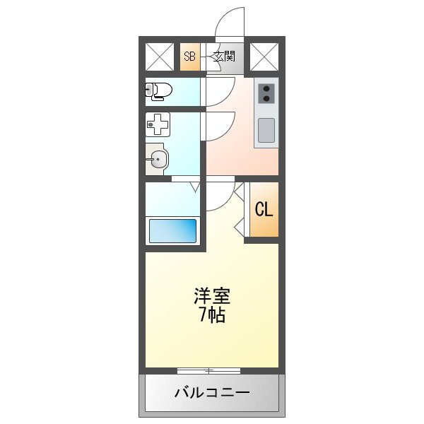レジュールアッシュ塚本レジデンスの間取り