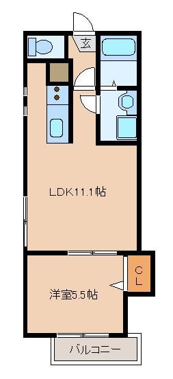 【間取り】 | リテラ箱崎南Ⅱ | 現況優先。