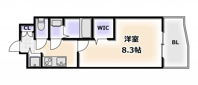 【間取り】 | ラグゼ難波南