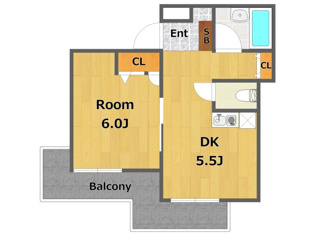 ビオレータ宝塚の間取り