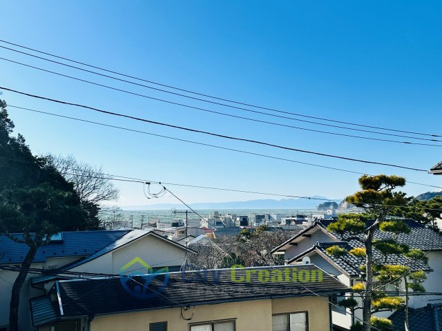 オーシャンビュー！材木座の高台にあるリフォーム済み海近住宅の展望