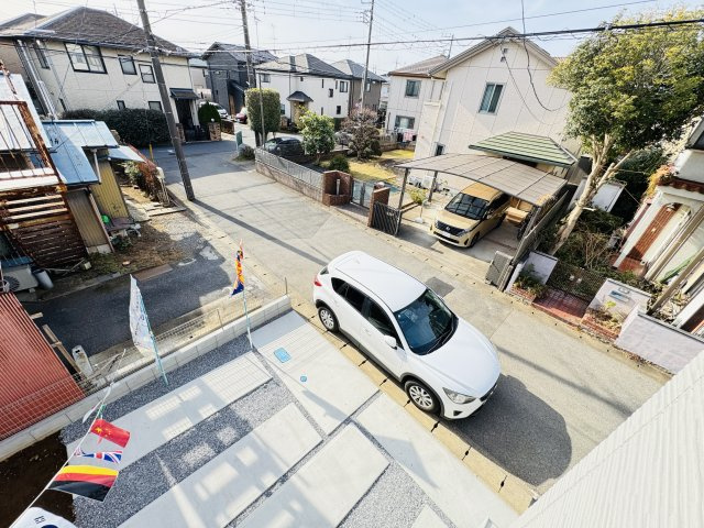 柏市弥生町新築戸建（弥生町４期）の展望|バルコニーより道路側眺望