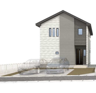 【完成予想図】 | ◆鎌倉市梶原新築２号棟◆ | ◆堂々たる趣ながら、主張し過ぎずどこか余裕を感じさせるシャープなフォルムで佇む邸宅は、晴天の空と照らし合わせる事で、本来あるべき完成形の姿を見せてくれます。