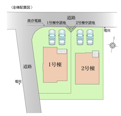 【区画図】 | ◆鎌倉市梶原新築２号棟◆ | 土地面積50坪以上！カースペース２台分あります！