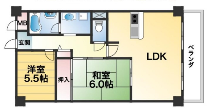 ソレアード東鴻池の間取り
