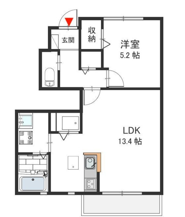 リヴェール若江の間取り