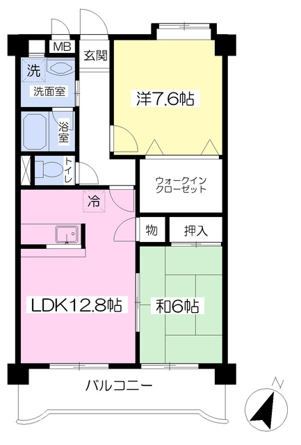 エスペランサフルールの間取り|使い勝手の良い間取りです♪