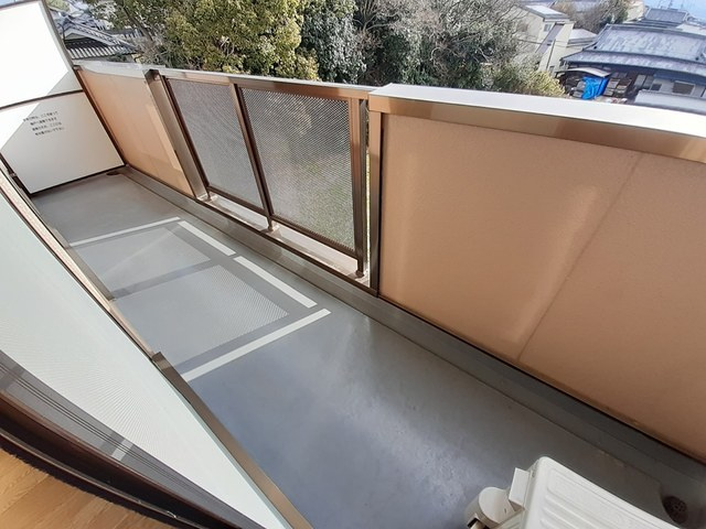 ソレアードⅡのバルコニー