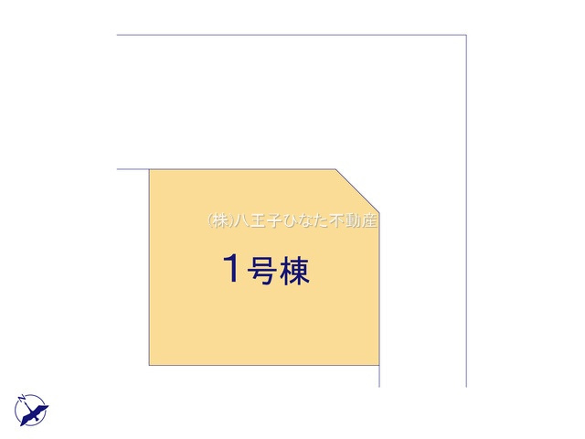 『八王子市新築戸建て』八王子市緑町758-19【仲介手数料無料】　６期の区画図|開放感があり、人気の角地。～仲介手数料無料☆八王子ひなた不動産～八王子市緑町　新築戸建て