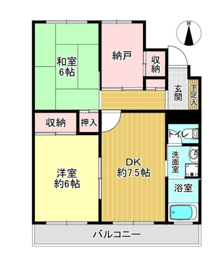 【間取り】 | 枚方ハイツ弐号棟