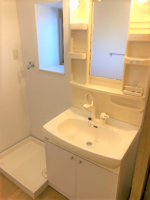 エスペランサフルールの洗面所|スペースが確保できる洗面所です