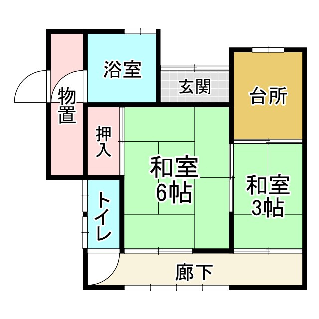 西条市中野甲の間取り