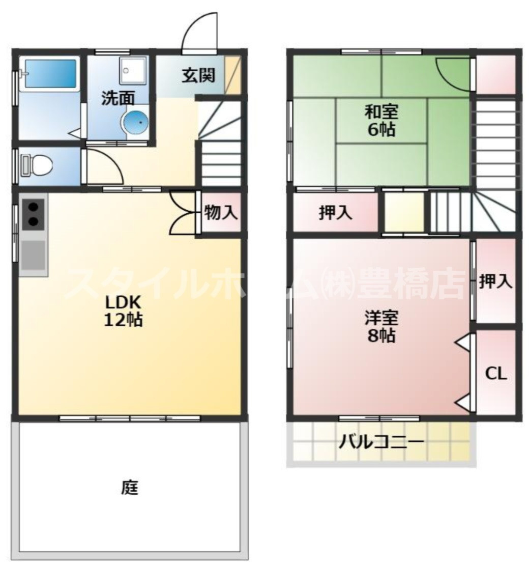 タウンハウス藤沢　Aの間取り