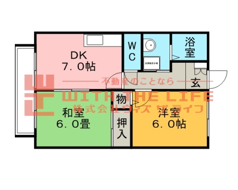 フォブール合川【キャッシュバック対象】の間取り