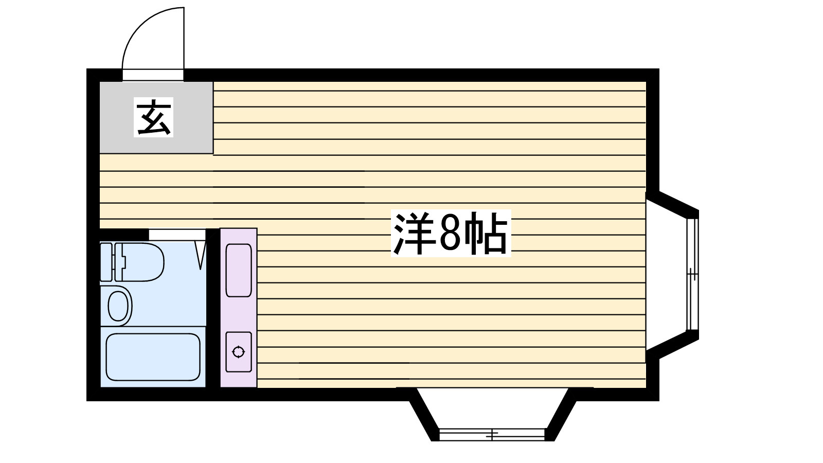 カーサ香呂の間取り