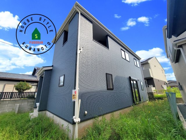 熊本市東区戸島第11-1棟（1号棟）の外観|デザイン性のある外観です。