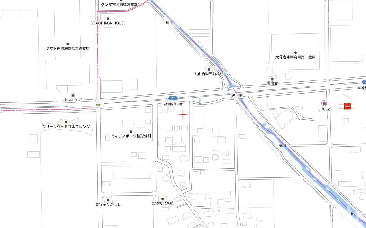 コンフォートヒルズ前橋宮地町１期２号地の地図