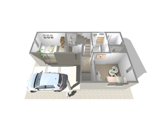 【完成予想図】 | 東大阪市北石切町　売地(条件つき)　 | １階