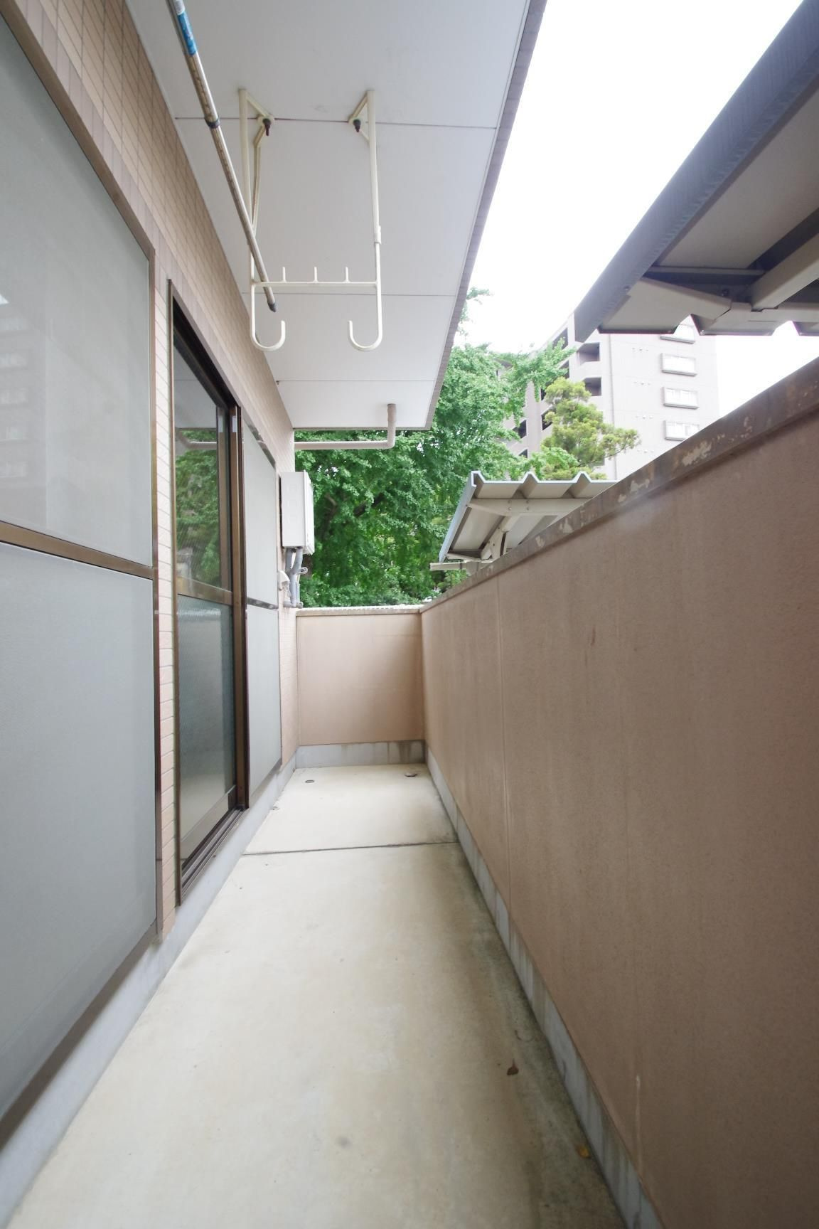 熊本市中央区薬園町の賃貸マンションのバルコニー