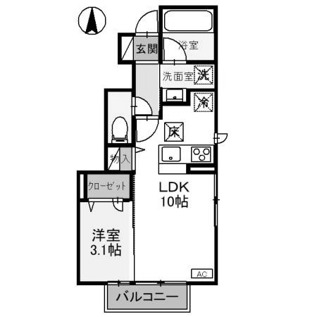 【間取り】 | サン・ロワール　D