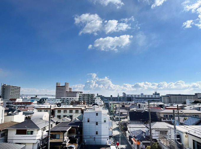 ルネ本山南の展望|最上階につき眺望良好