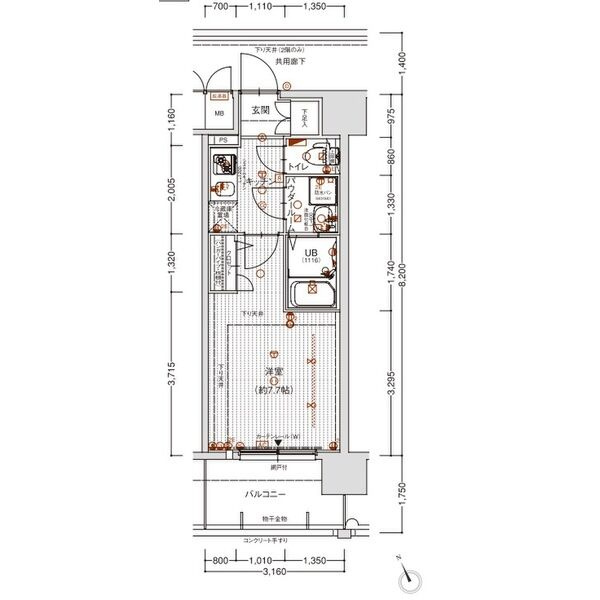 エスリード阿波座シティーウエストの間取り|選べる家電プランあり！！