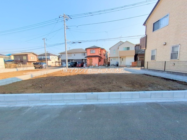 入間市扇台6丁目・全2棟　新築一戸建　1号棟　の外観|建築中写真(2025年1月23日撮影)