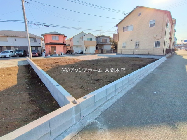 入間市扇台6丁目・全2棟　新築一戸建　1号棟　の外観|建築中写真(2025年1月23日撮影)