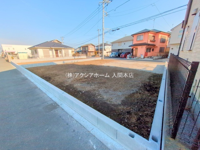 入間市扇台6丁目・全2棟　新築一戸建　1号棟　の外観|建築中写真(2025年1月23日撮影)