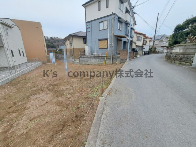 ◎茅ヶ崎市甘沼　建築条件無し　売地　B区画の前面道路含む現地写真|前面道路の様子です◇