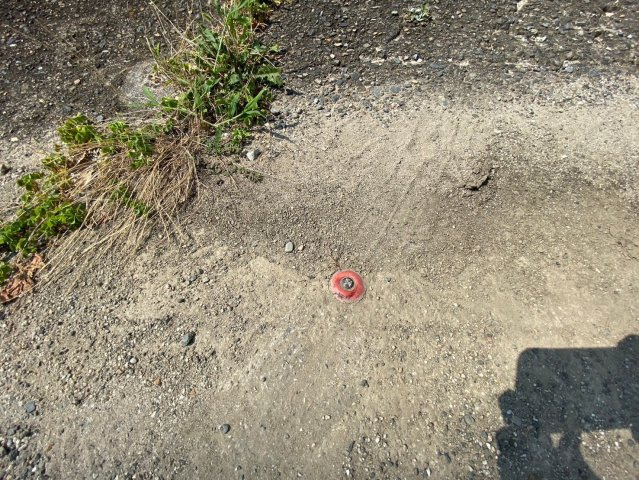 京都市左京区北白川上池田の外観|南西角の境界です。