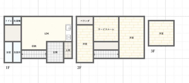 西側町戸建住宅の間取り