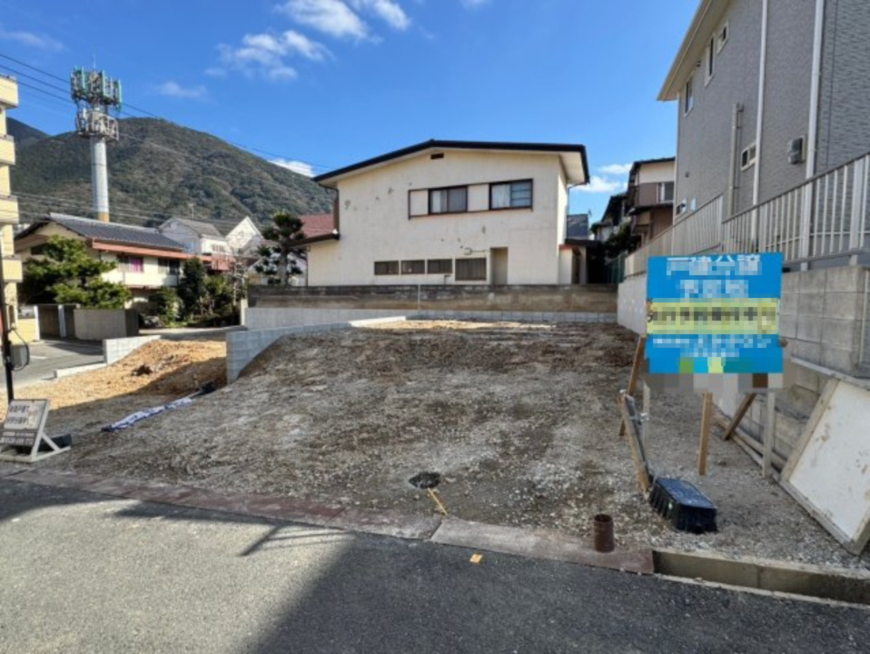 ーAdoble＋アドブルー小倉北区高坊1丁目1期　【小倉北区　新築戸建て】の外観|現地撮影　2025,2,12　ーBloomーブルーム小倉北区高坊1丁目1期　【小倉北区　新築戸建て】